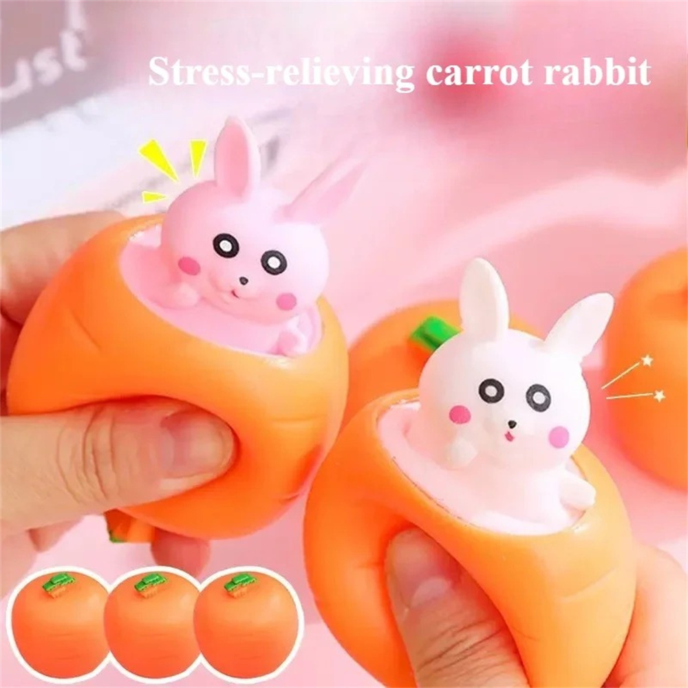 Photography Jokes - Squeeze Toys Carrot Rabbit Fidget Toys