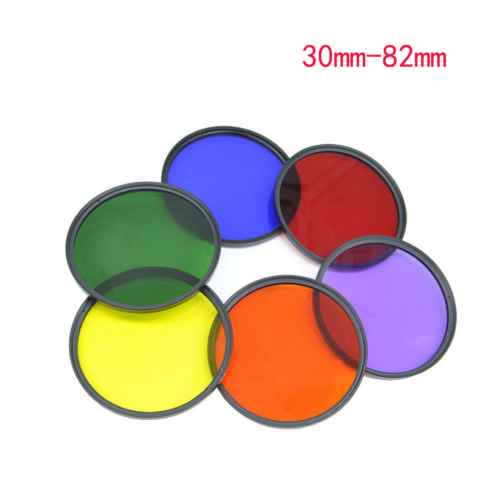 Photography Yellow Filter - 37/40.5/43/46/49/52/55/58/62/67/72/77/82mm Slim Red Orange Yellow Green